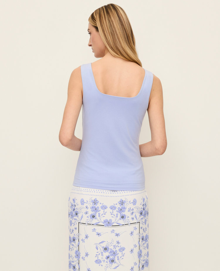 Petite Square Neck Tank Top