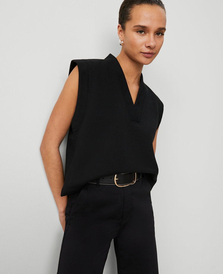 Petite Weekend Collection Sleeveless Sweatshirt Top