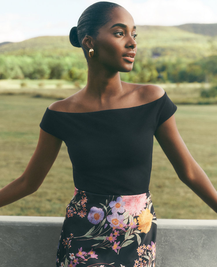 Petite Off-The-Shoulder Top