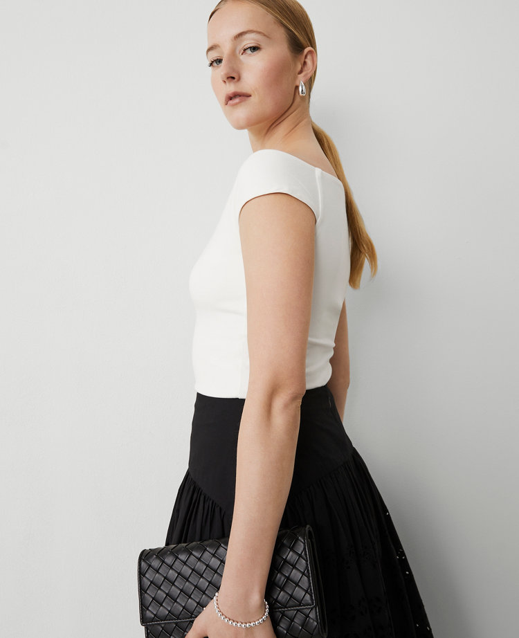 Petite Off-The-Shoulder Top