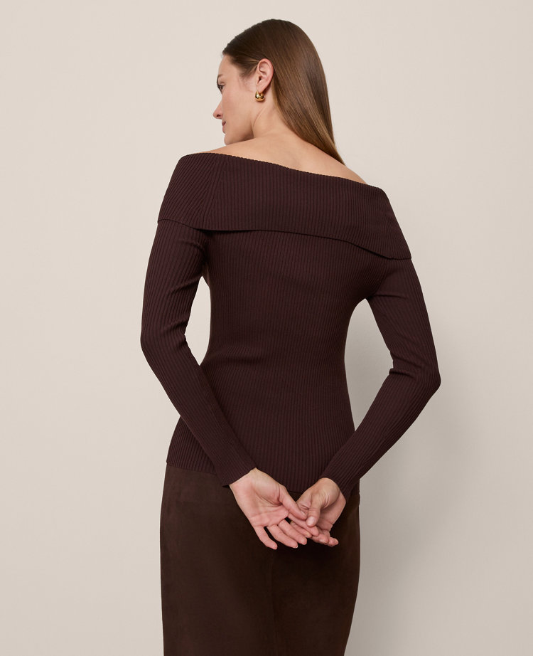 Twisted Off-The-Shoulder Sweater