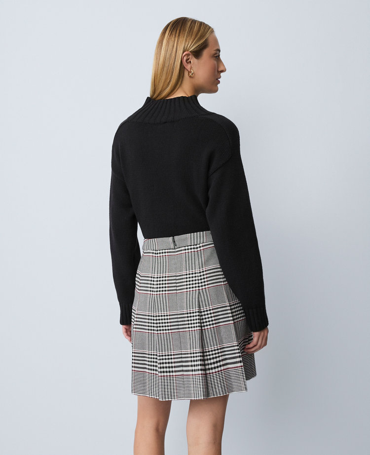 Plaid Pleated Skirt