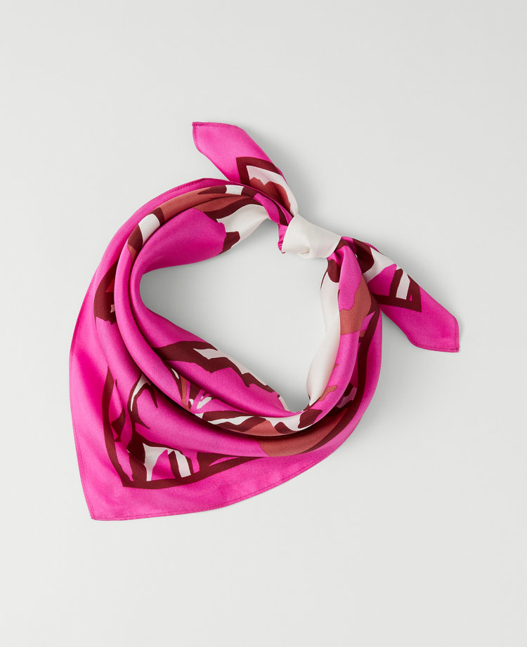 Floral Silk Little Scarf