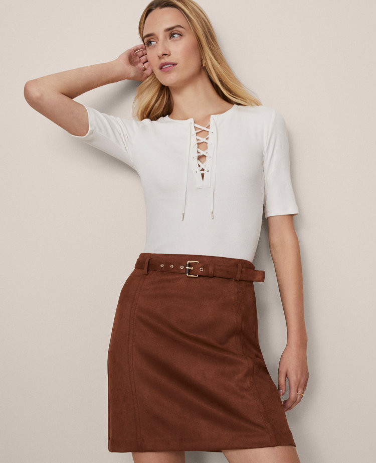 Weekend Collection Lace-Up Top