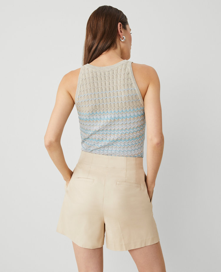 The Petite Pleated Short in Sateen
