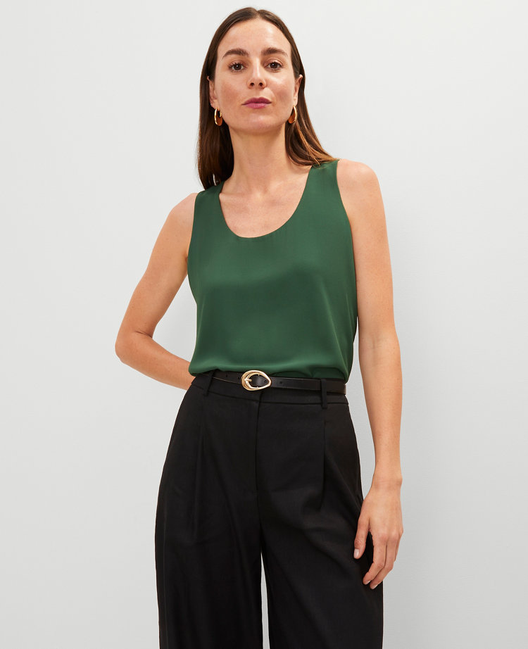 Petite Mixed Media Tank Top
