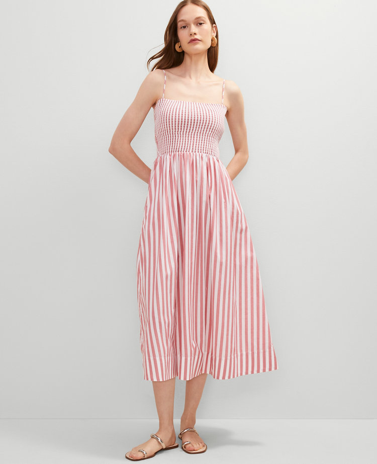 Striped Maxi Flare Dress