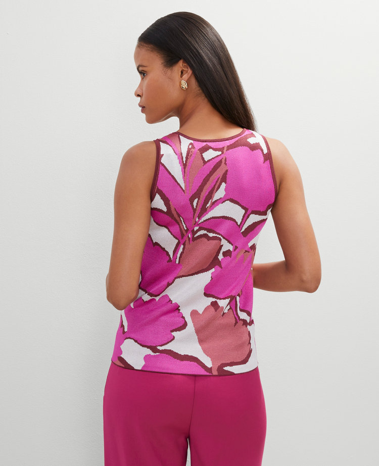 Floral Knit Shell