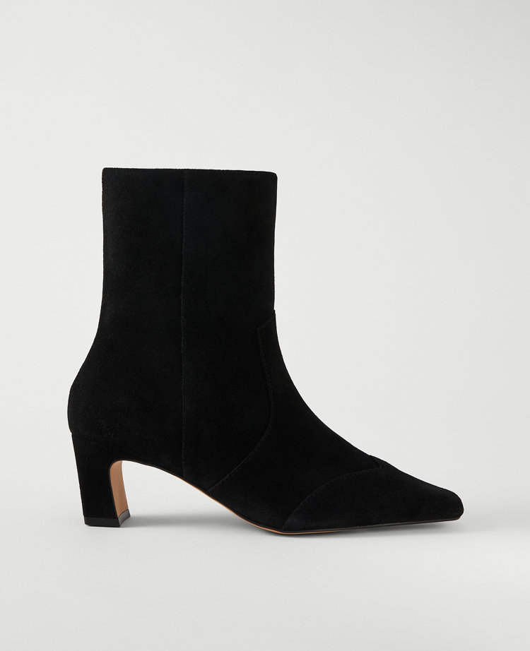 Suede Skinny Heel Bootie