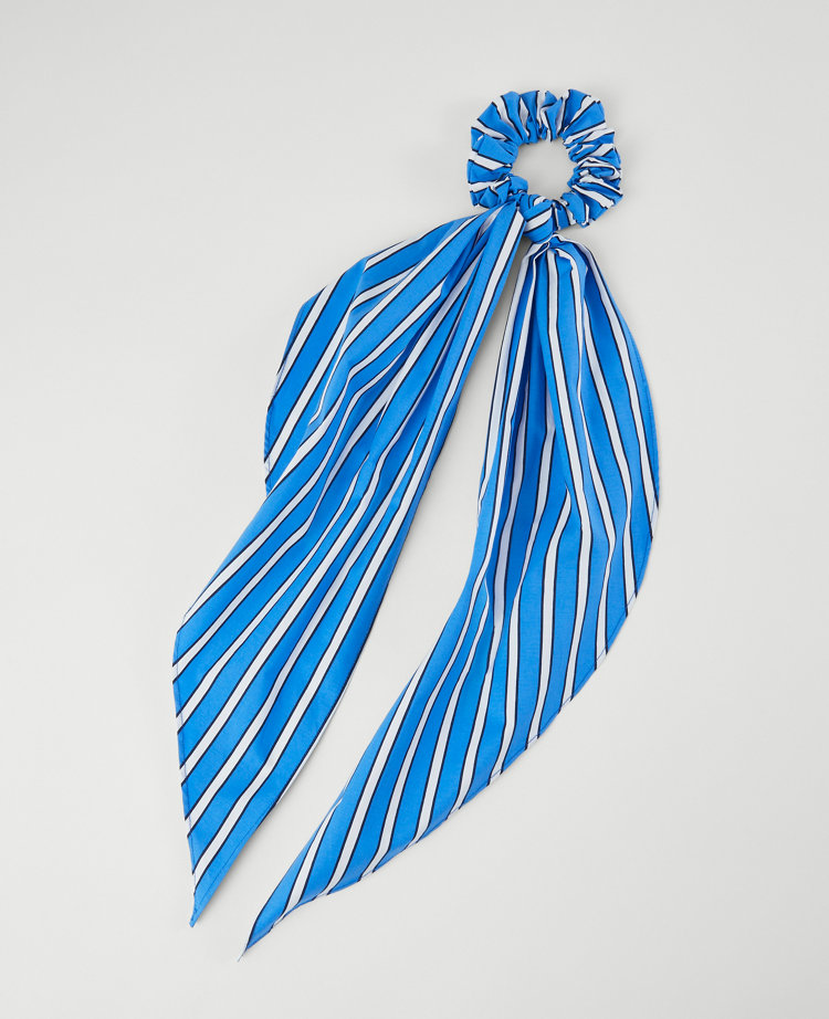 Striped Silk Scrunchie