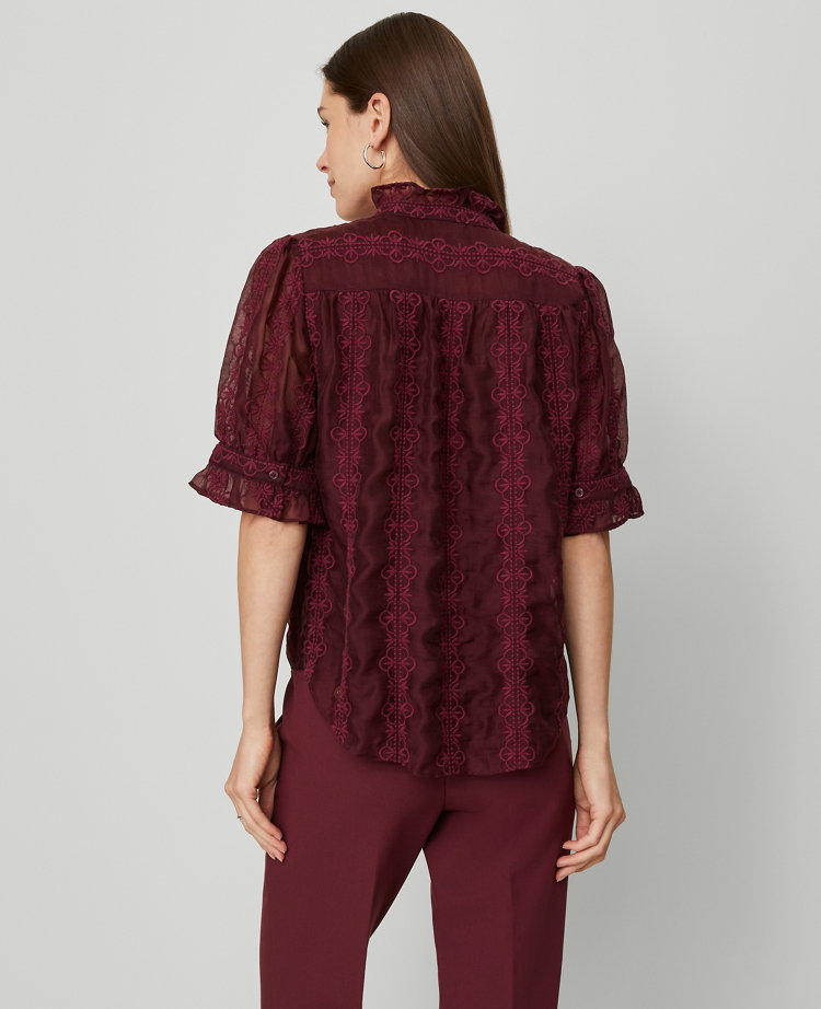 Ruffle Collar Shirt