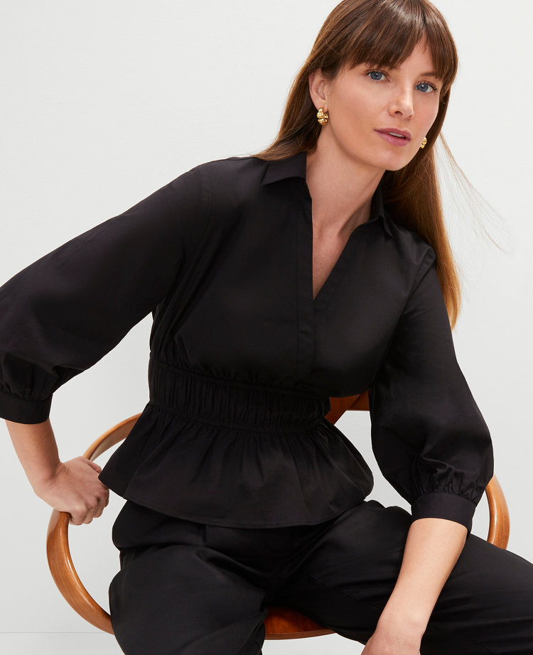 Petite Collared Blouse