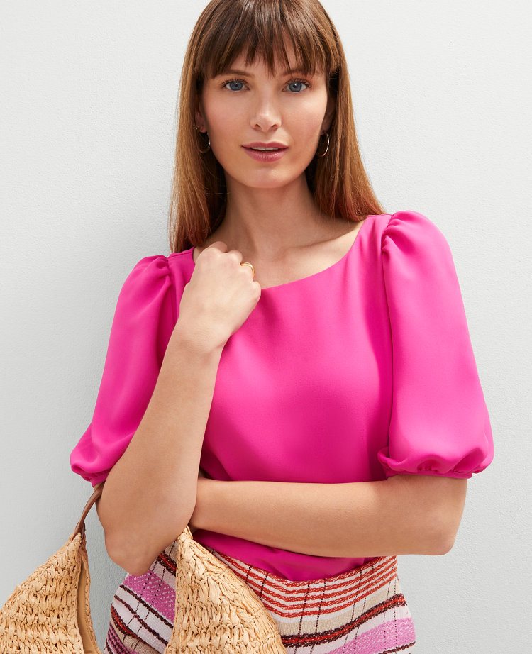 Petite Eyelet Boatneck Popover
