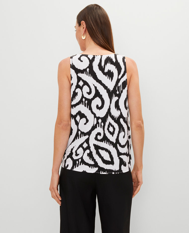 Petite Ikat Mixed Media Shell