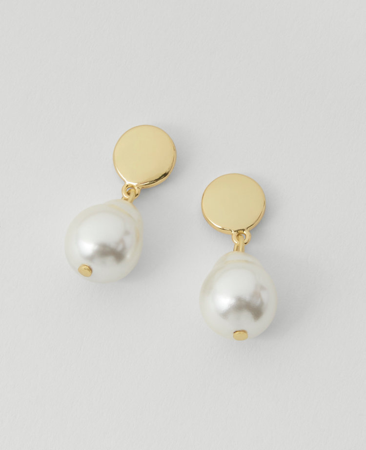 Pearlized Drop Earrings
