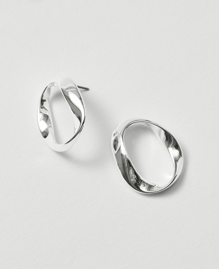 Twisted Metal Stud Earrings