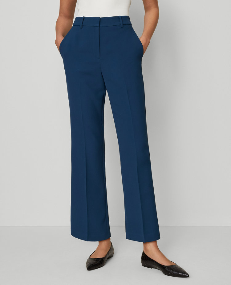 Ann Taylor The Tall Flare Ankle Pant In Gray