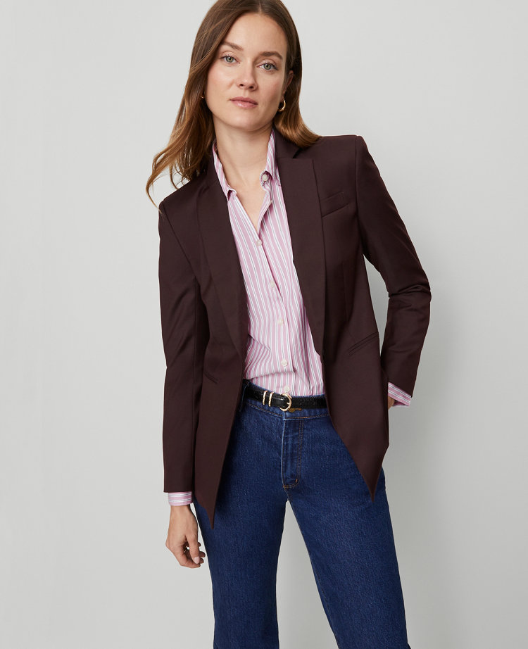 The One-Button Blazer in Seasonless Stretch