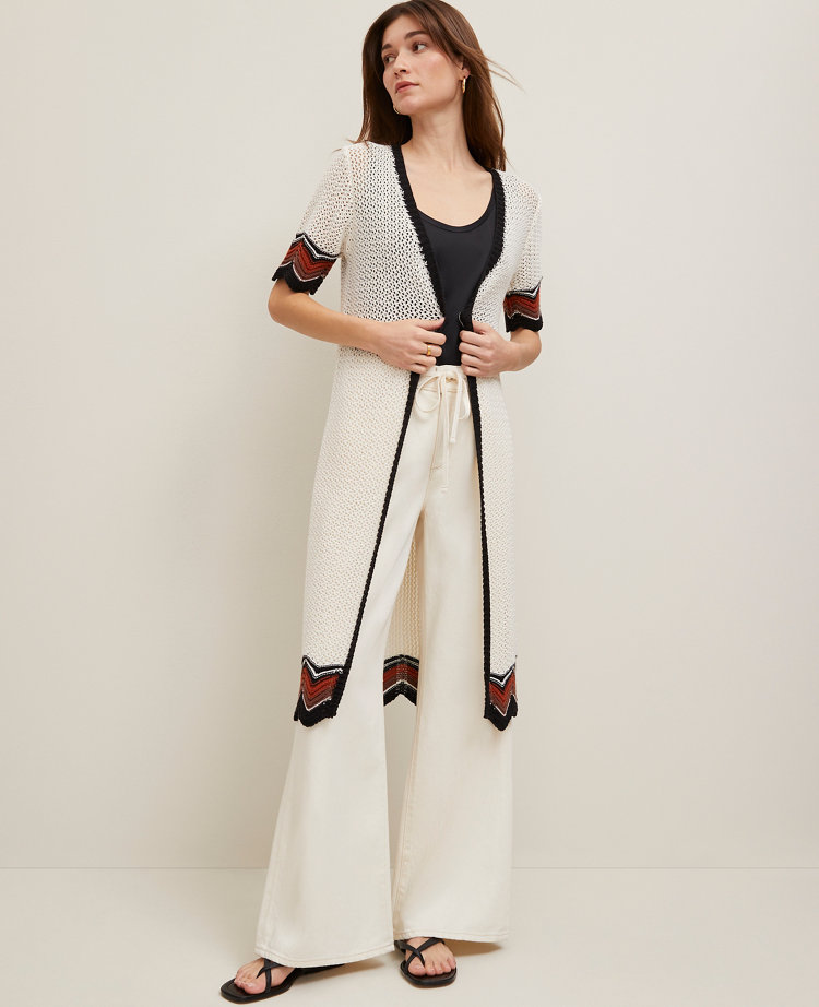 Long Crochet Kimono