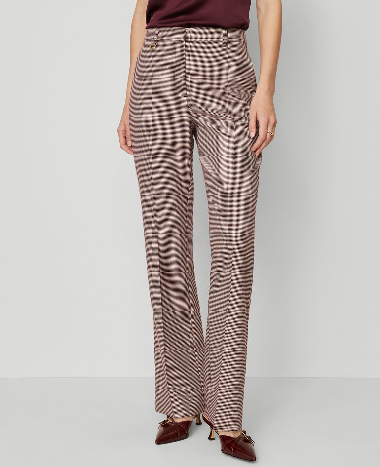 The Slim Flare Trouser Pant In Houndstooth