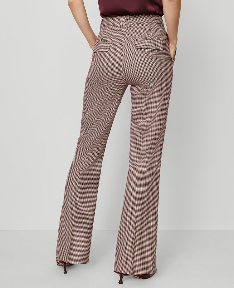 The Slim Flare Trouser Pant In Houndstooth