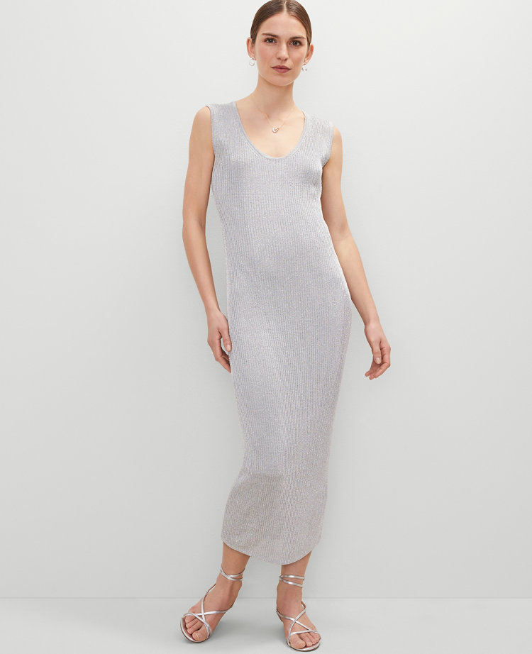 Scoop Neck Lurex  Dress