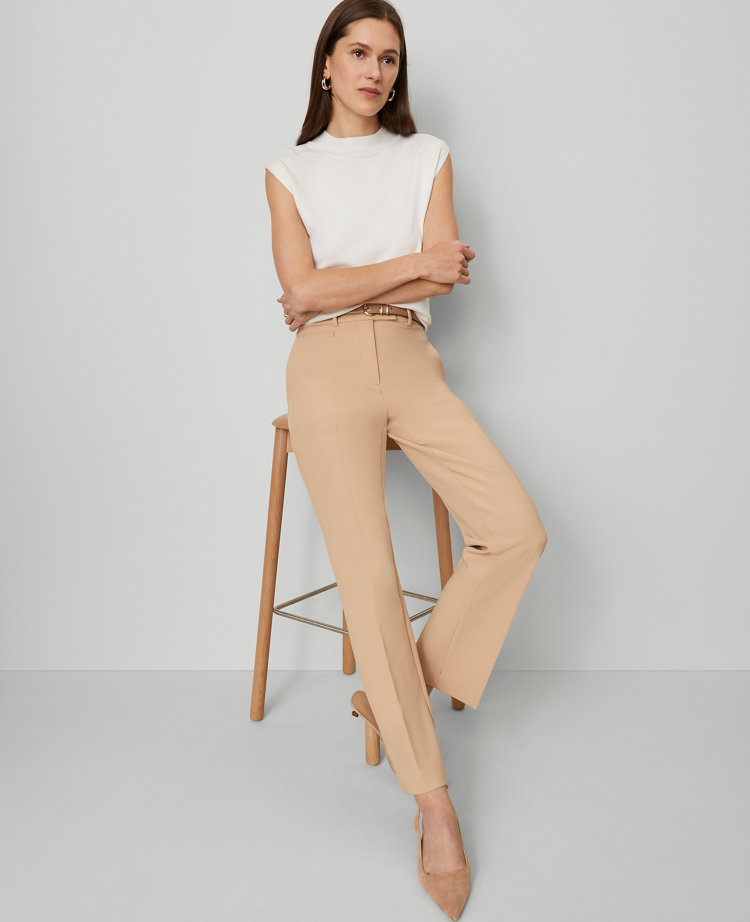Wide Shoulder Mock Neck Sweater Shell