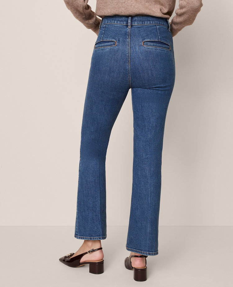 Ann Taylor The Seamed Boot Jean In Blue