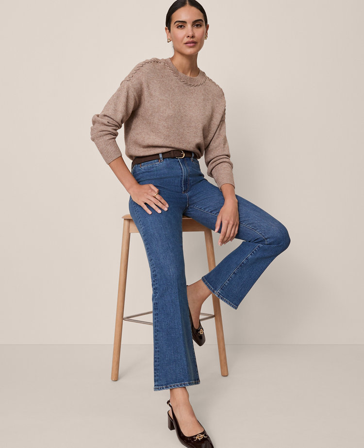 Ann Taylor The Seamed Boot Jean In Blue