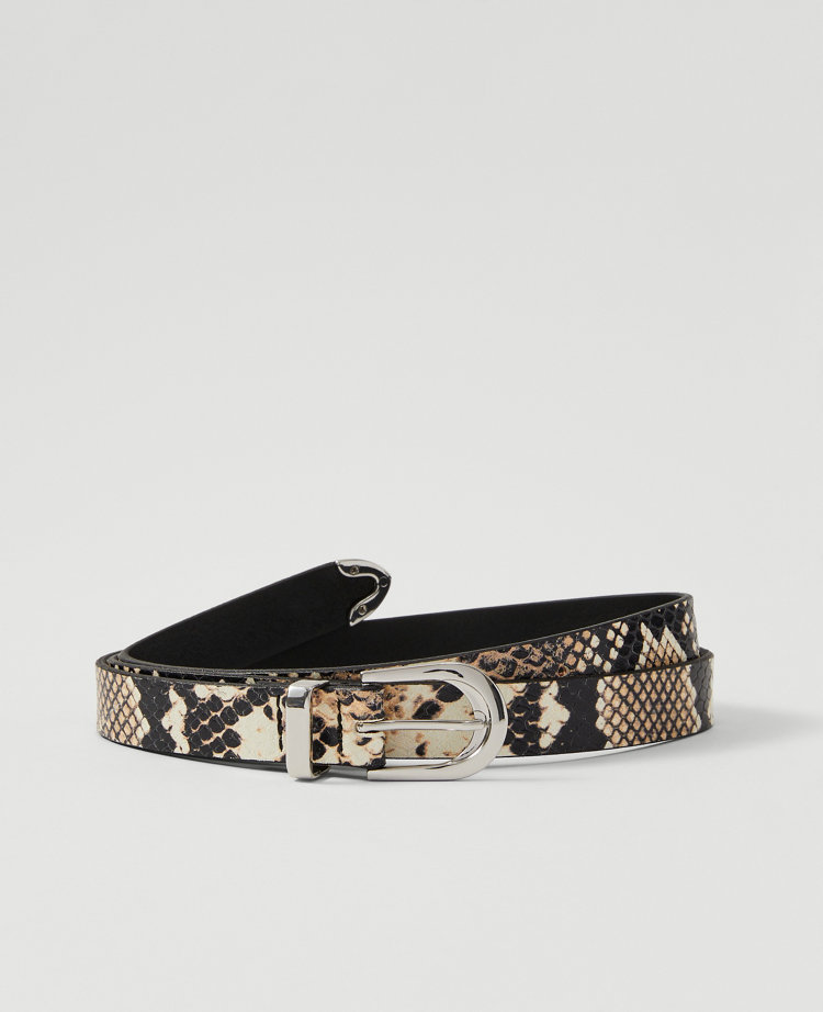 Skinny Snake Patent Leather Belt