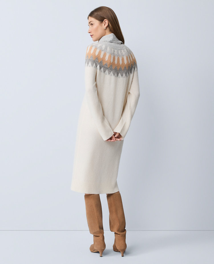 Weekend Collection Fair Isle Sweater Midi Dress