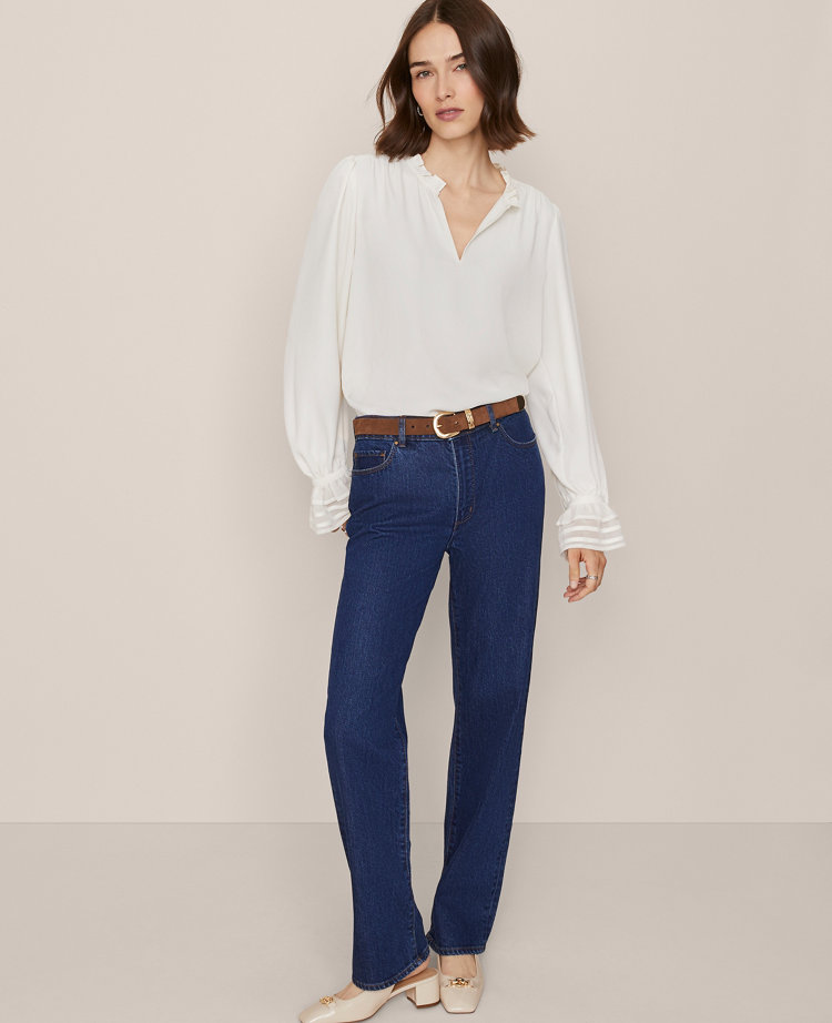 Ruffle Neck Blouse