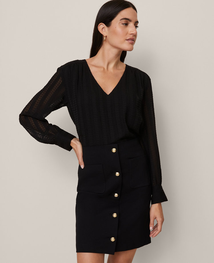 Petite V-Neck Popover