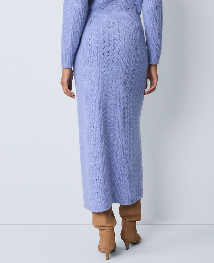 Weekend Collection Pointelle Sweater Skirt