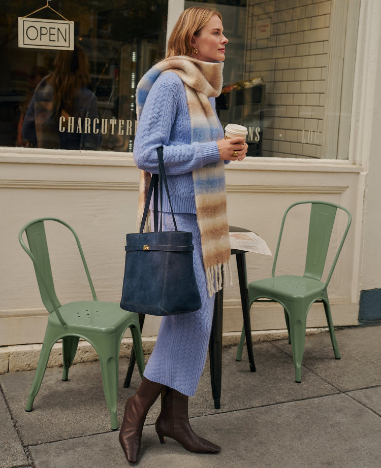 Weekend Collection Pointelle Sweater Skirt