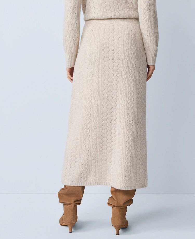 Weekend Collection Pointelle Sweater Skirt