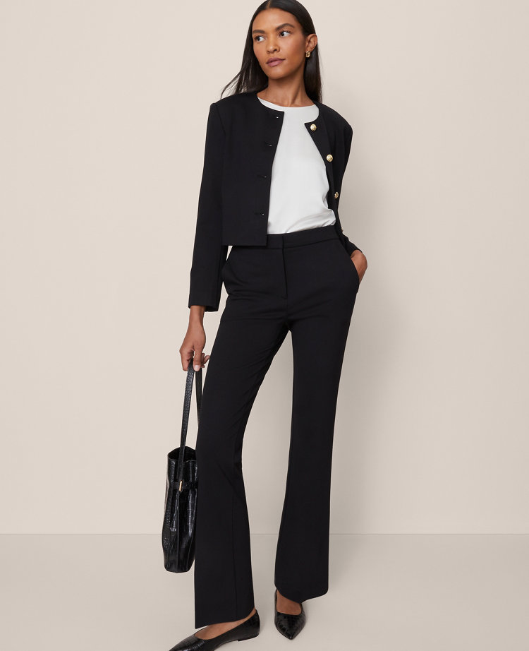 Ann Taylor The Petite Skinny Flare Pant In Black