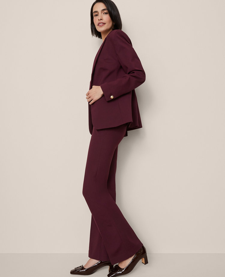Ann Taylor The Petite Skinny Flare Pant In Purple