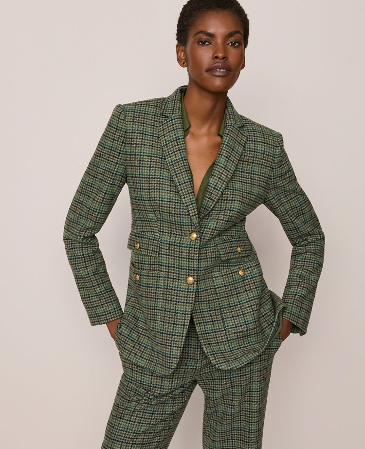 The Petite Greenwich Blazer in Houndstooth