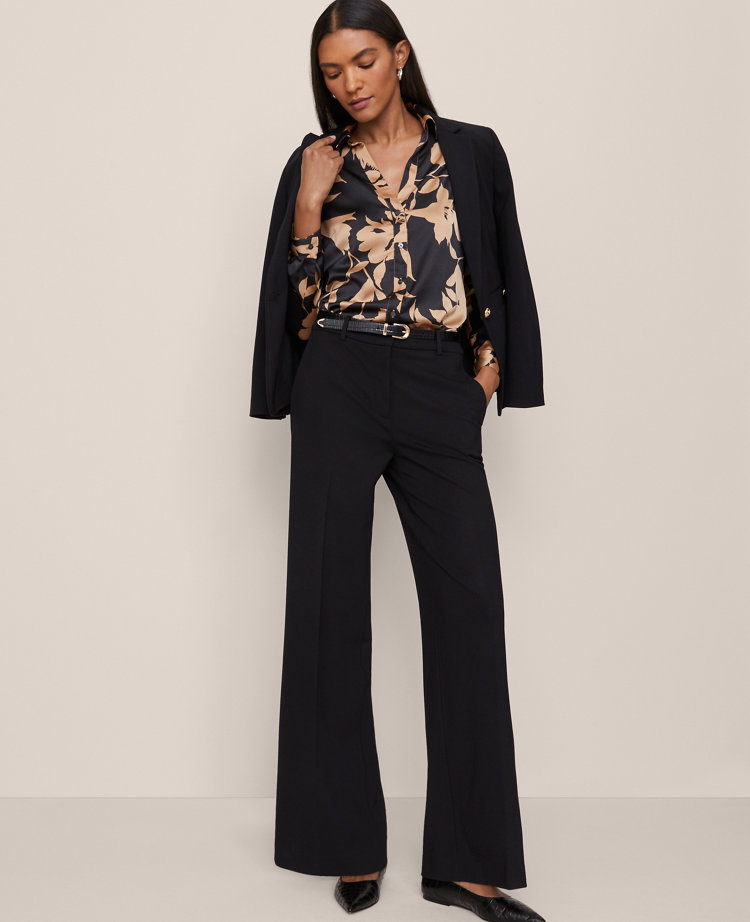 The Petite Wide-Leg Pant in Ponte