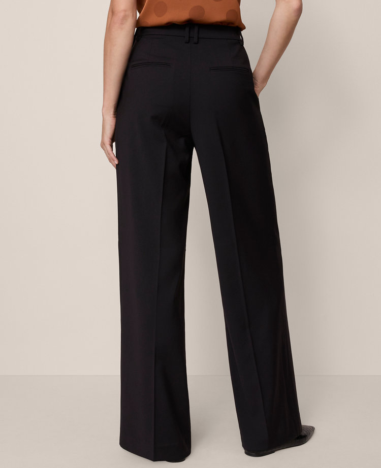 The Petite Side Button Wide-Leg Pant