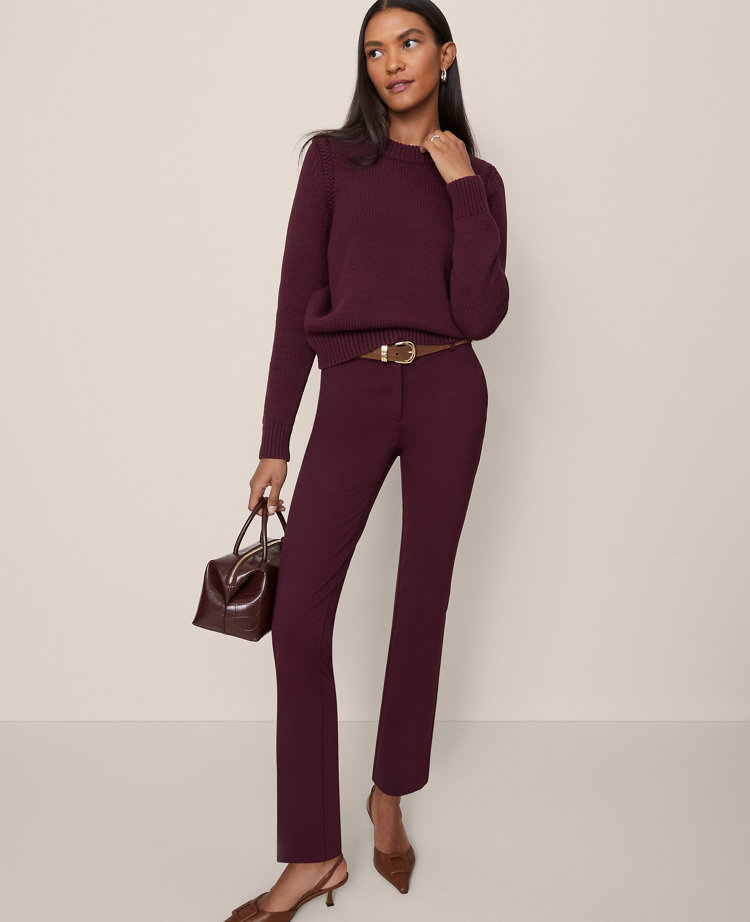 The Petite Straight Pant in Ponte