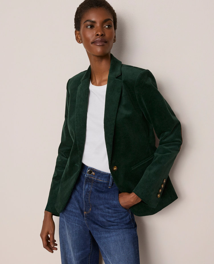 The Petite Hutton Blazer in Corduroy