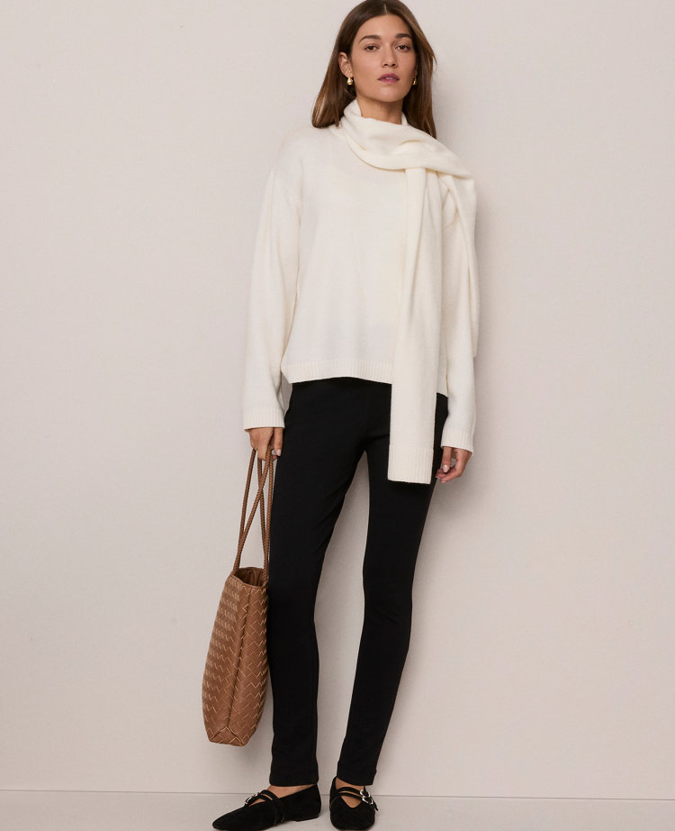 Ann Taylor Weekend Collection Classic Pull On Legging In Black