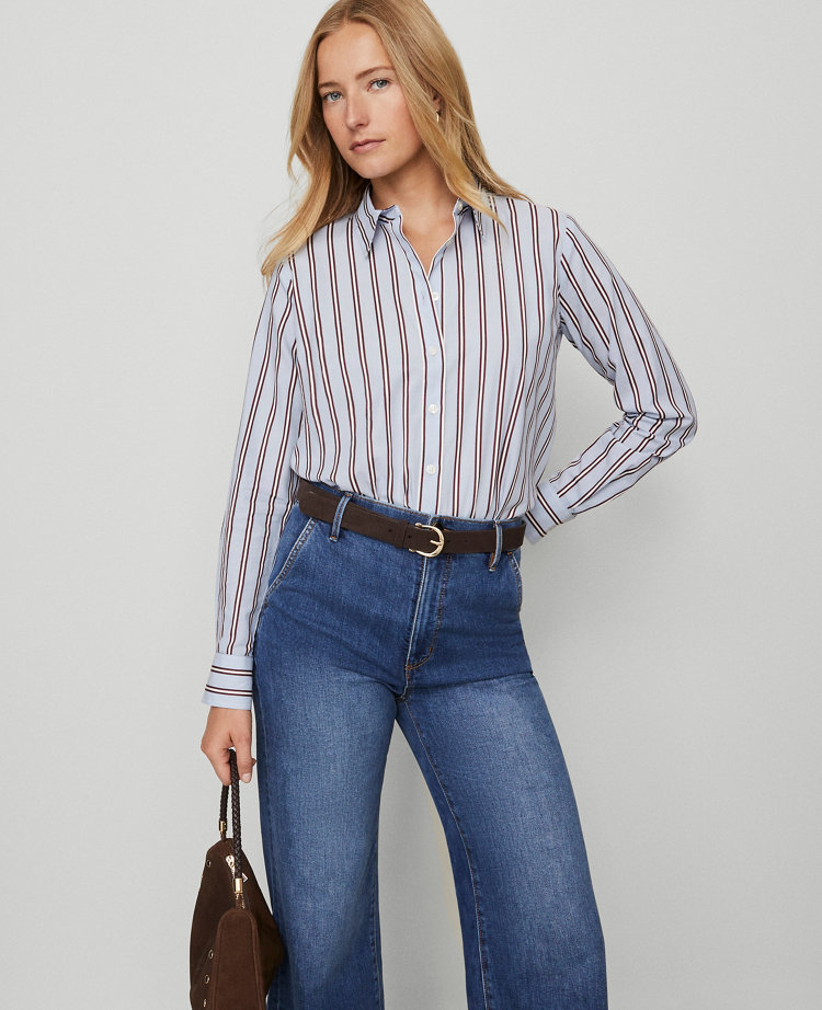 Weekend Collection Striped Relaxed Perfect Shirt