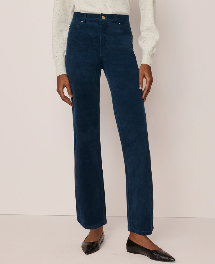 The Petite High Rise Corduroy Pant