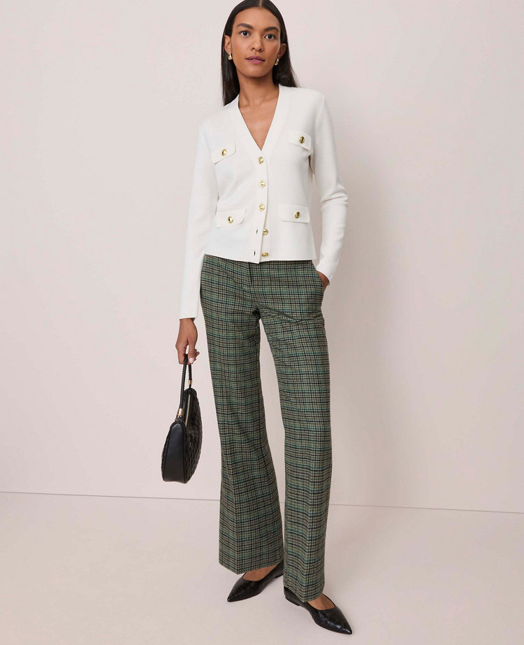 The Petite Jayne Pant in Houndstooth