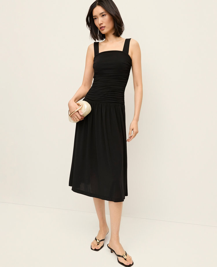 Ruched Midi Dress