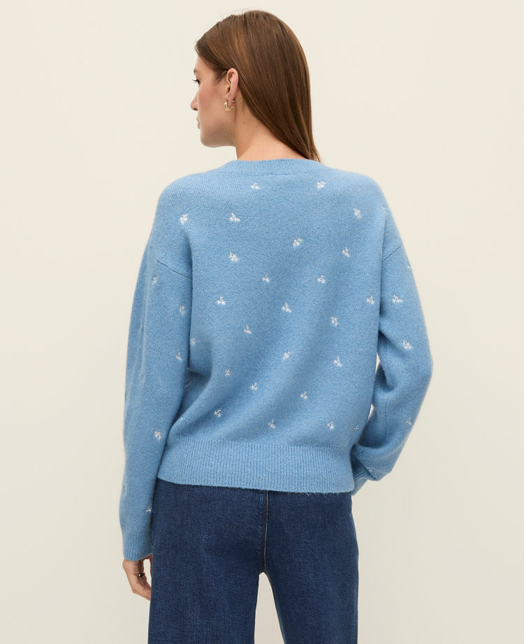 Weekend Collection Floral Embroidered Sweater