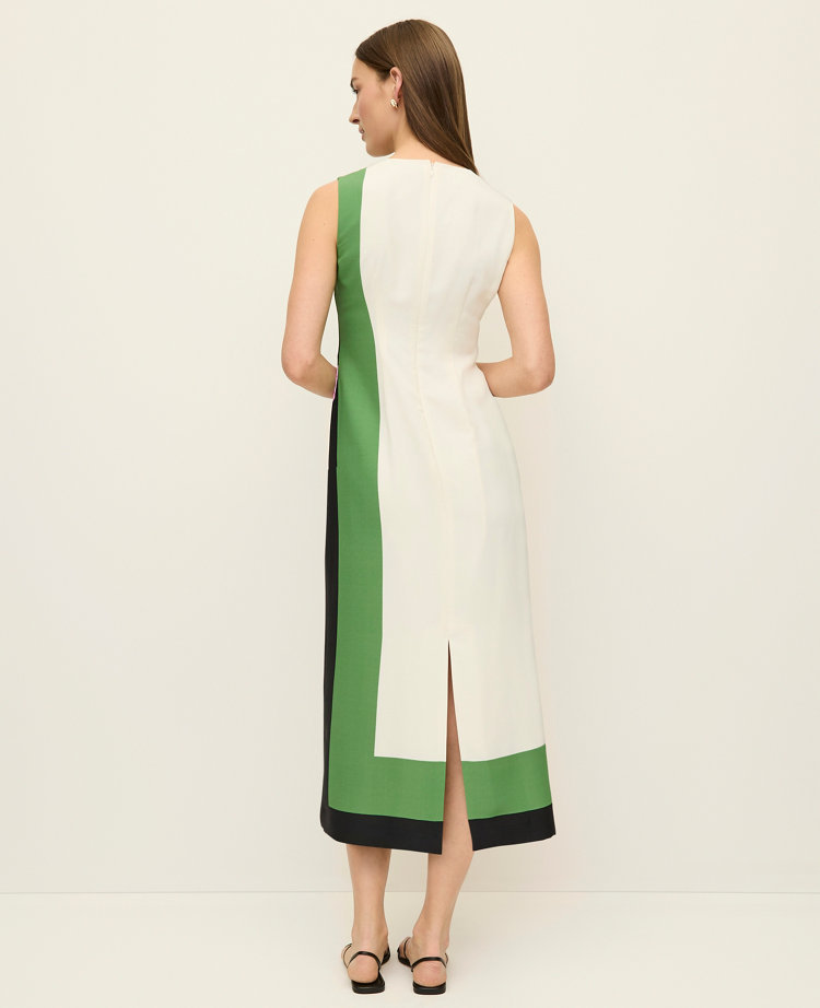 Floral Crew Neck Midi Dress